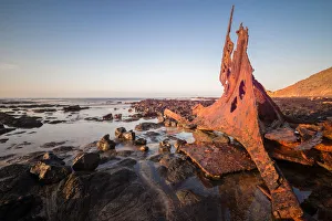 Shipwreck SS Speke during the sunrise at Kitty Miller Bay of Phillip Island, Australia Shipwreck SS Speke during the sunrise at Kitty Miller Bay of Phillip Island, Australia