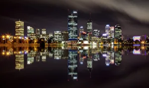 The Skyline of Perth City At Night, Western Australia The Skyline of Perth City At Night, Western Australia