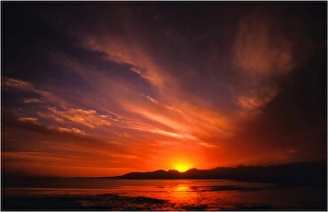 Strzelecki sunset, Flinders Island, part of the Furneaux group, eastern Bass Strait, Tasmania Strzelecki sunset, Flinders Island, part of the Furneaux group, eastern Bass Strait, Tasmania