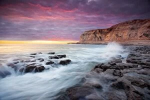 Images Dated 20th August 2011: Sunset at Aldinga Beach, Fleurieu Peninsula, Onkaparinga, Adelaide, South Australia