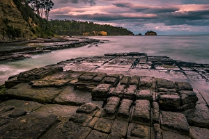 Sunset at Tessellated Pavement, Tasman Peninsula, Tasmania Sunset at Tessellated Pavement, Tasman Peninsula, Tasmania
