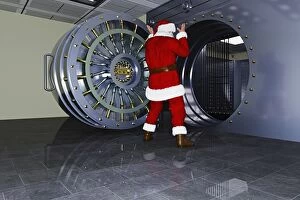 Bank Vault Gallery: Surprised Santa