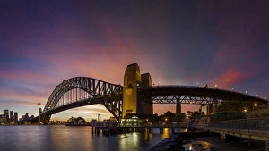 Sydney harbour bridge sunset Sydney harbour bridge sunset