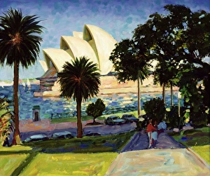 Sydney Opera House, PM, 1990 (oil on canvas) Sydney Opera House, PM, 1990 (oil on canvas)