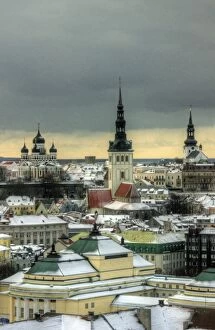 Images Dated 25th January 2013: Tallinn old town in winter