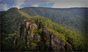 A view to the Alum cliffs near mole Creek in central Tasmania A view to the Alum cliffs near mole Creek in central Tasmania