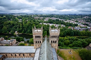 View of Durham and River Wear From Durham Cathedral, North East England, United Kingdom View of Durham and River Wear From Durham Cathedral, North East England, United Kingdom