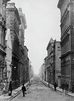 View Down Flinders Lane, Melbourne, Australia, circa 1880