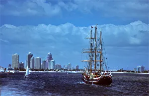 A view of the Gold coast from the water, Queensland, Australia A view of the Gold coast from the water, Queensland, Australia