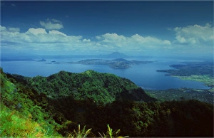 View to Lake Taal, the Philippines, south east Asia View to Lake Taal, the Philippines, south east Asia