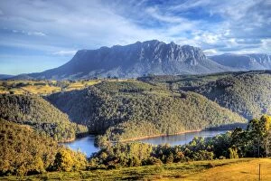 View of Mount Roland at Wilmot in Tasmania