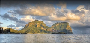 View to the mountain peaks on Lord Howe Island View to the mountain peaks on Lord Howe Island