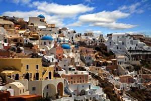 View of Oia Village, Santorini, Greece View of Oia Village, Santorini, Greece