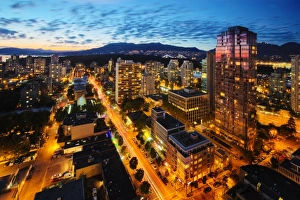 View of Robson Street, Vancouver, British Columbia, Canada View of Robson Street, Vancouver, British Columbia, Canada