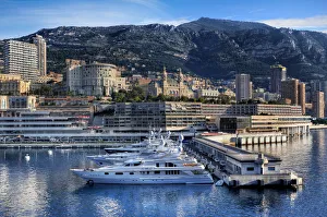 Monte Carlo Gallery: View of The Skyline And Casino De Monte-Carlo, Monaco