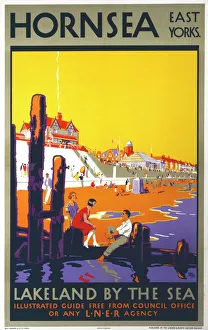 <b class=qtipBold><figcaption>1986-9002</figcaption></b><br>Poster, LNER. Hornsea, East Yorkshire - Lakeland by the Sea,<br><em>© National Railway Museum</em> 1986-9002