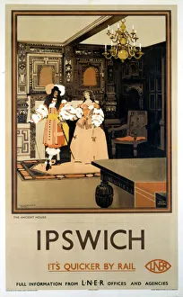 The Ancient House, Ipswich, LNER poster, 1932 The Ancient House, Ipswich, LNER poster, 1932