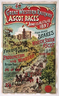 Images Dated 6th August 2007: Ascot Races, GWR poster, 1897