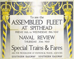 Images Dated 6th May 2003: To See the Assembled Fleet, SR poster, 1937