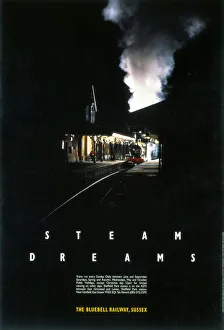 Bluebell Railway poster. Steam Dreams, 1990 Bluebell Railway poster. Steam Dreams, 1990