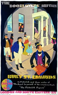 Charles Dickens Gallery: The Booklovers Britain - Bury St Edmunds, LNER poster, 1933