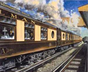 The Bournemouth Belle, BR stock poster, 1953 The Bournemouth Belle, BR stock poster, 1953