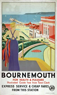 Bournemouth, GWR poster, 1923-1947