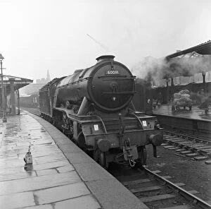 BR locomotive N0.60081 Shotover at Leeds City Station 1961