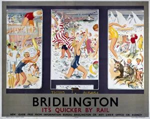 Images Dated 7th May 2003: Bridlington - Its Quicker By Rail, LNER poster, 1923-1947