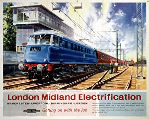 Images Dated 15th September 2003: BR(LMR) poster. London Midland Electrificat