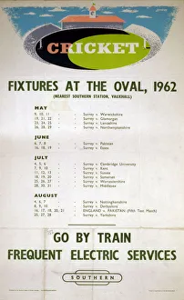 BR(SR) poster. Cricket - Fixtures at The O BR(SR) poster. Cricket - Fixtures at The O