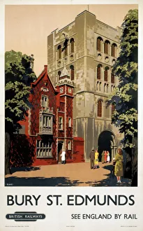 Bury St Edmunds, BR (ER) poster, 1948-1965 Bury St Edmunds, BR (ER) poster, 1948-1965