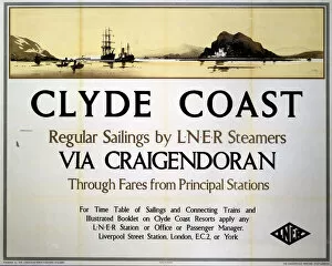 Images Dated 8th May 2003: Clyde Coast via Craigendoran, LNER poster, 1935