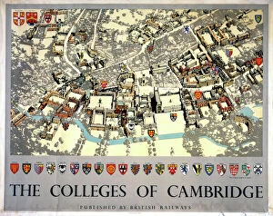 Images Dated 12th May 2003: The Colleges of Cambridge, BR poster, 1948-1965