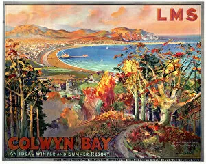 Colwyn Bay, LMS poster, 1923-1947