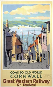 Come to Old World Cornwall, GWR poster, 1931