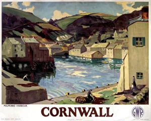 Posters/railway posters/cornwall polperro harbour gwr poster Posters/railway posters/cornwall polperro harbour gwr poster