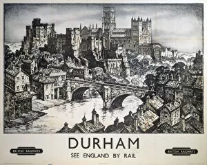 County Durham Gallery: Durham, BR poster, after 1948