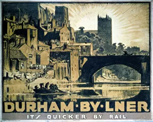 County Durham Gallery: Durham, LNER poster, 1923-1947