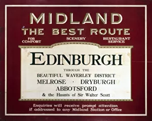 Images Dated 15th September 2003: Edinburgh through the beautiful Waverley district, MR poster, 1900-1923