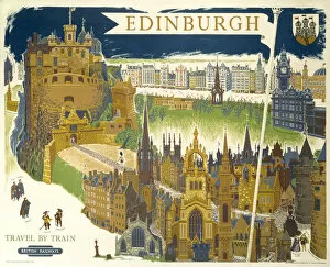 Edinburgh, BR (ScR) poster, 1948-1965