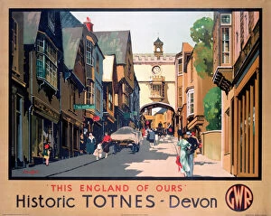 This England of Ours - Historic Totnes GWR poster, 1923-1947