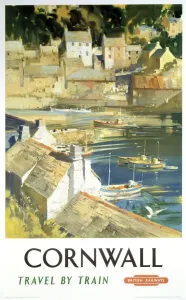 Cornwall Harbour Print, 1948-1965 BR Poster