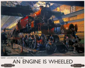 An Engine is Wheeled Print
