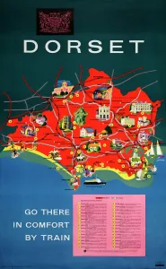 Dorset Print, 1963 British Railways Poster