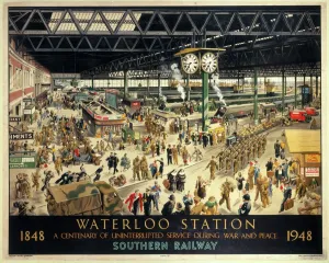Waterloo Station Print, 1948