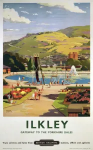 British Railways Poster Prints: Ilkley, BR poster, 1957