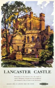 Lancaster Castle Print, 1950