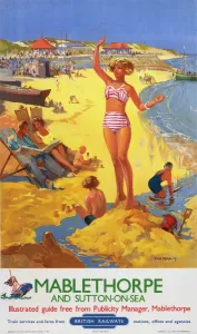 Railway Poster Prints: Mablethorpe and Sutton-on-Sea Print, c 1950s