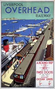 Train Prints: Liverpool Overhead Railway Print, 1923-1956